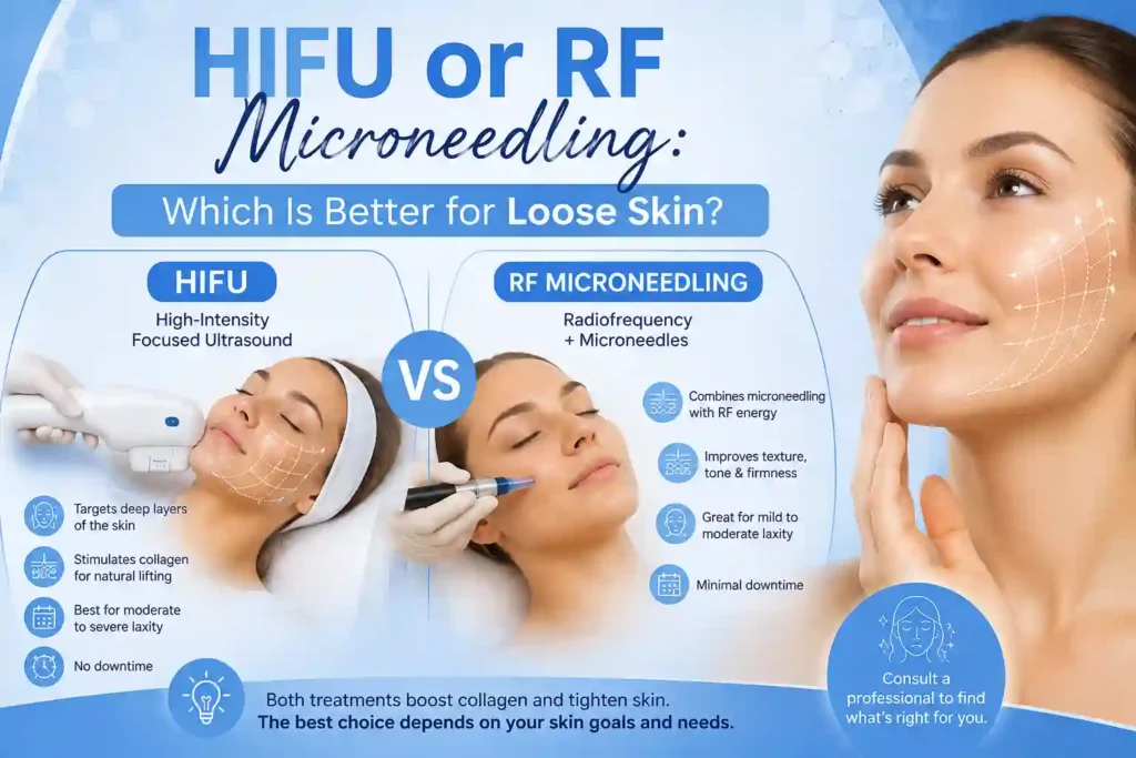 Lost the Weight but Not the Loose Skin? What You Should Know 2 HIFU or RF Microneedling: Which Is Better for Loose Skin Ashby Magna?
